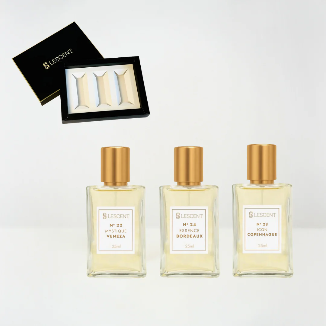 Caixa + Kit Trilogia Hit Feminino Nº 22 + Nº 24 + Nº 28 | 25ml